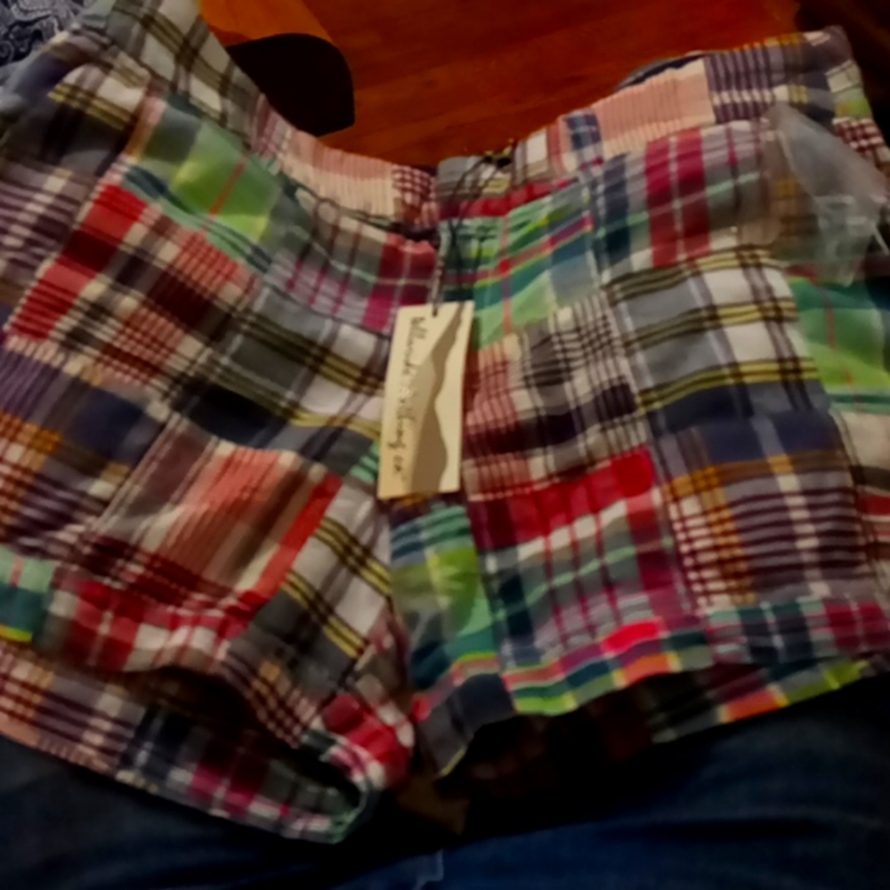 Telluride clothing co., Shorts plaid design, size